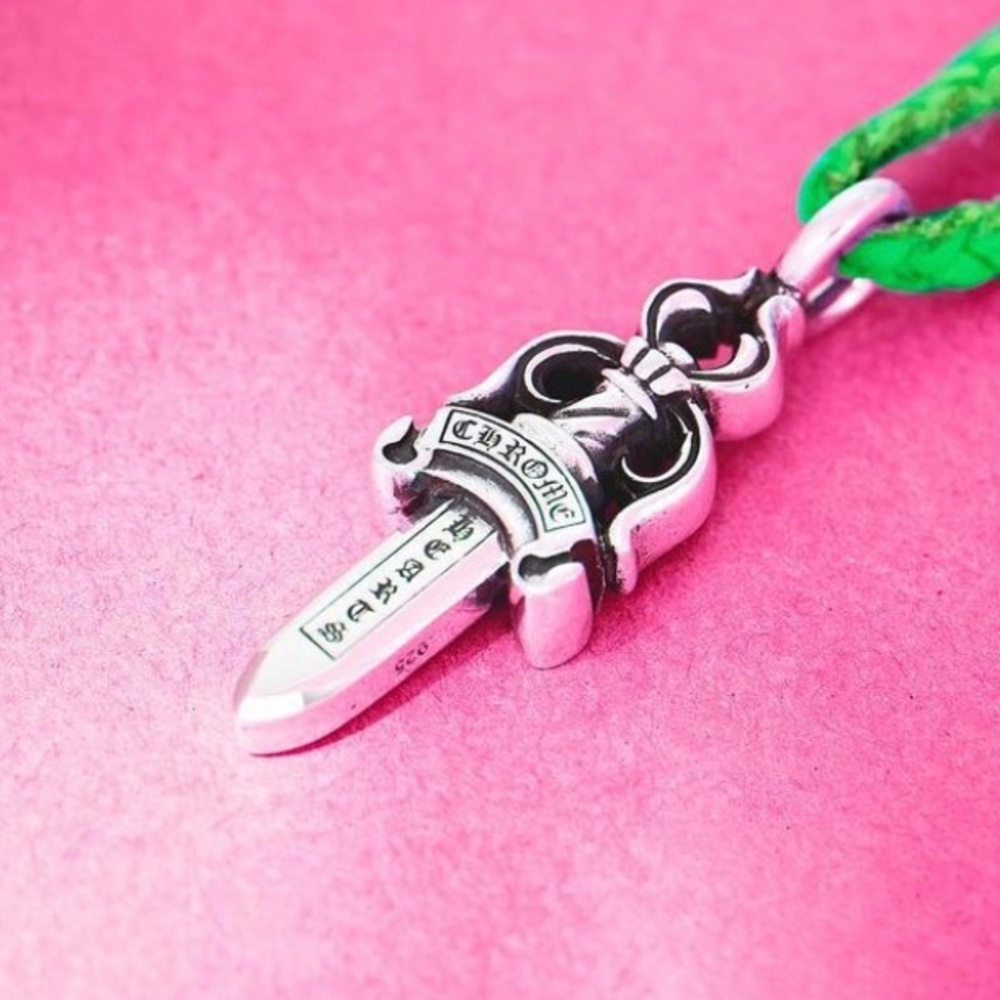 Chrome Hearts Double Dagger Pendant, brand new in bag and box.
